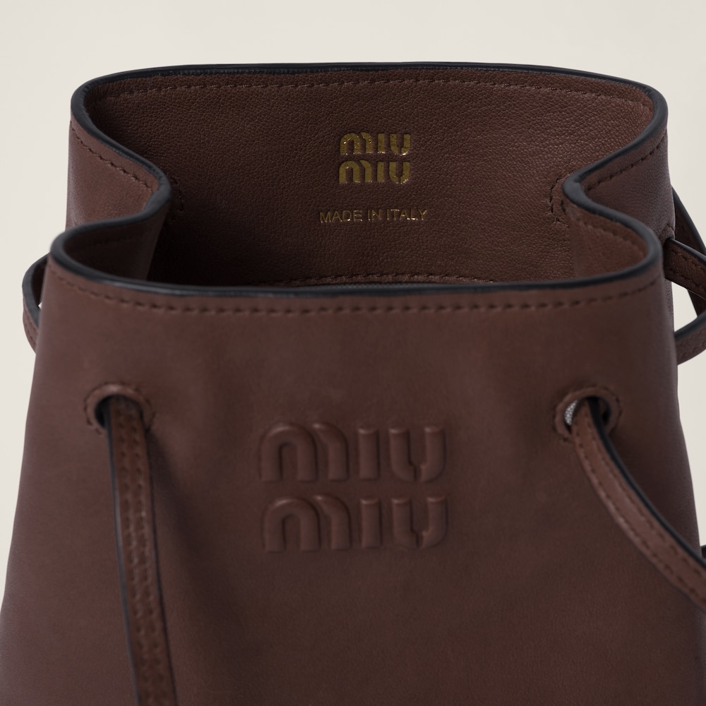 Miu Miu Nappa leather mini-bag - Briarwood