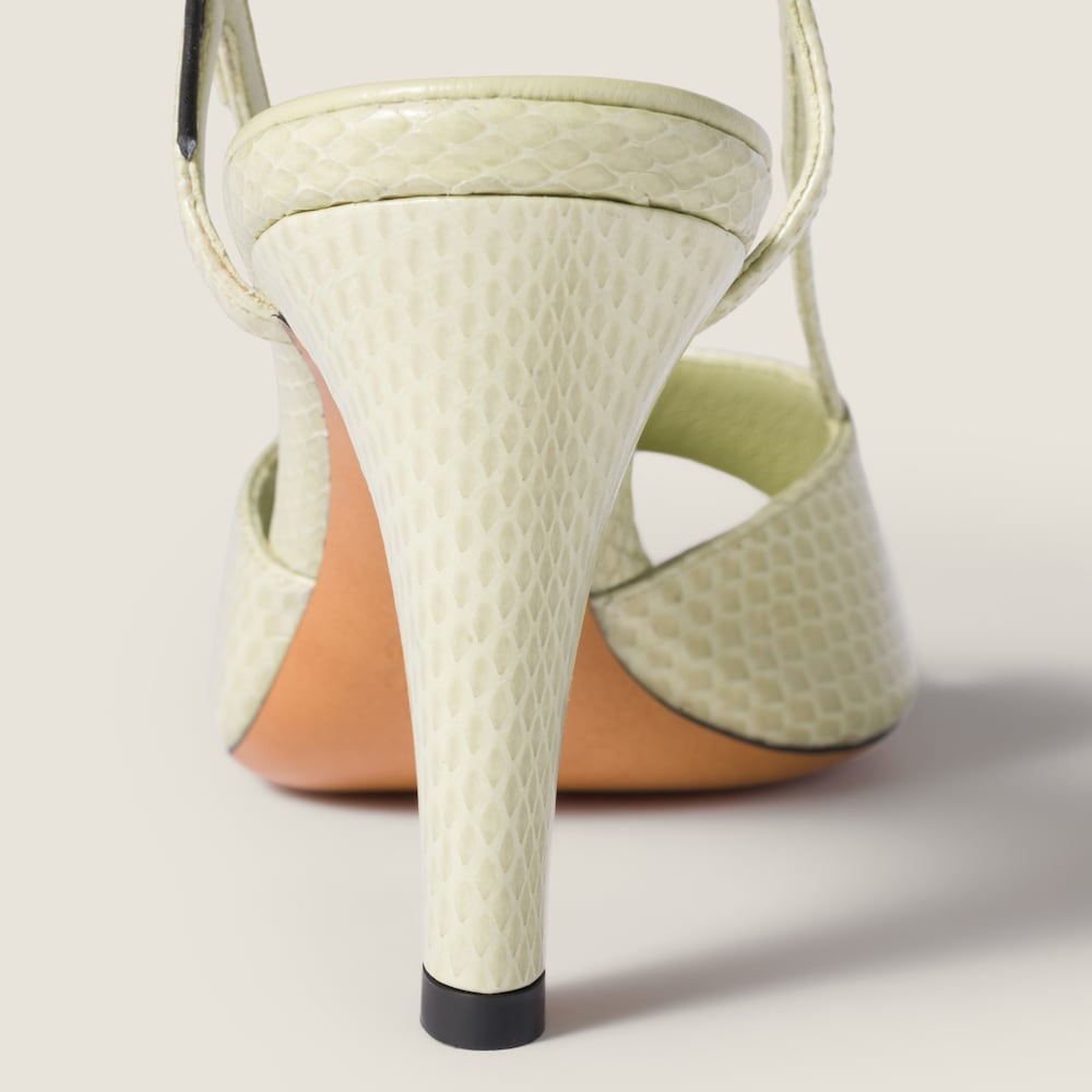 Miu Miu Ayers slingback sandals Pistachio Green