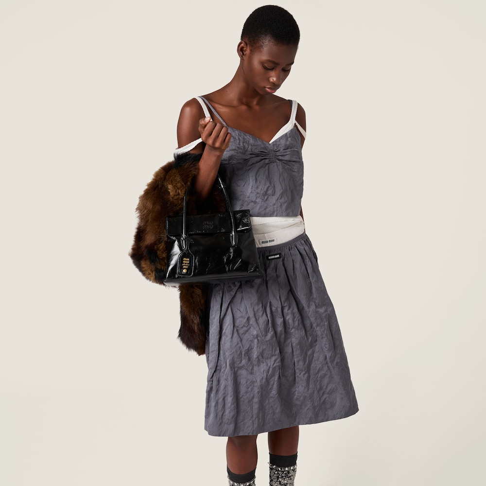 Miu Miu Duchesse skirt Iron Gray