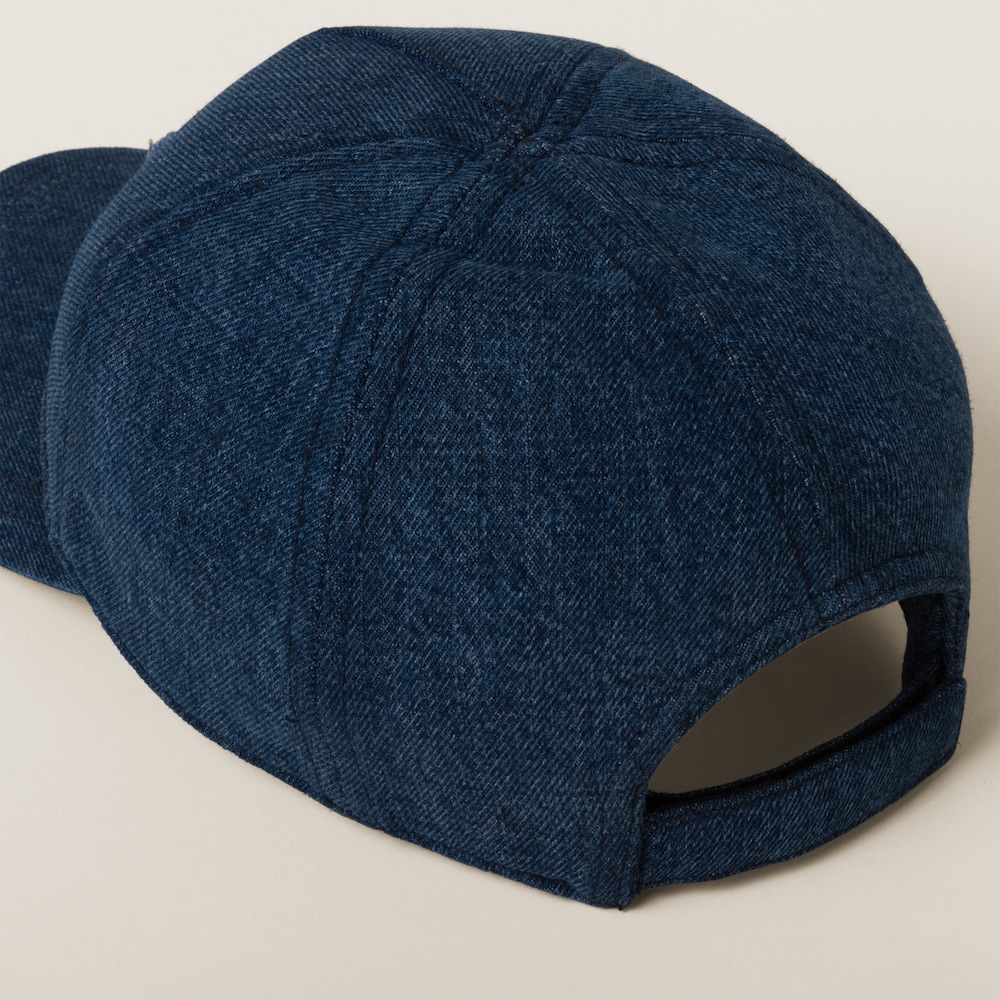 Miu Miu Denim baseball cap - Navy