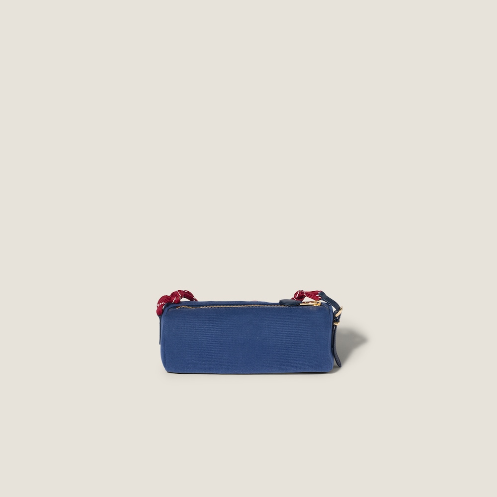 Miu Miu Gabardine pouch - Indigo/Amaranth