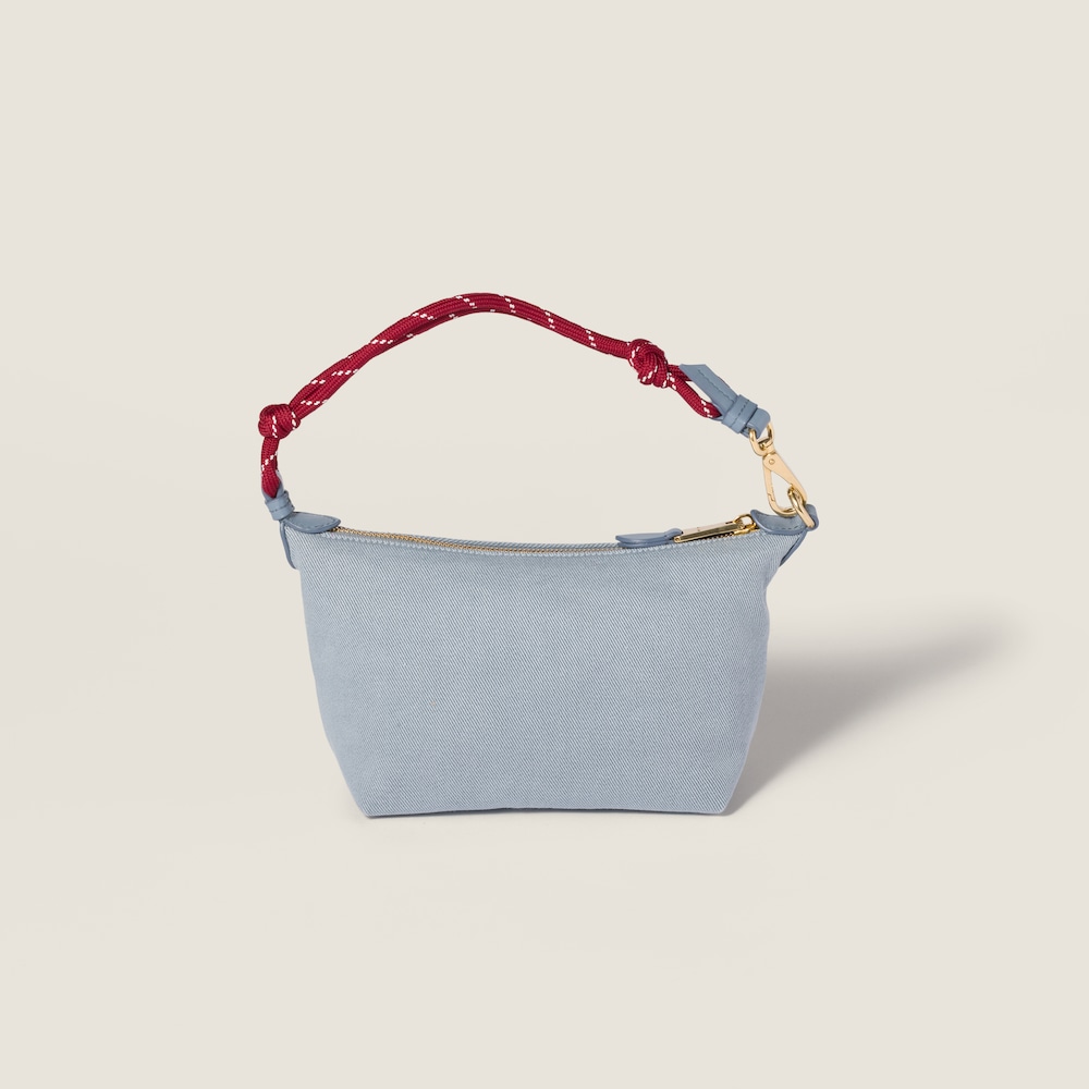 Miu Miu Gabardine pouch - Astral Blue/Amaranth