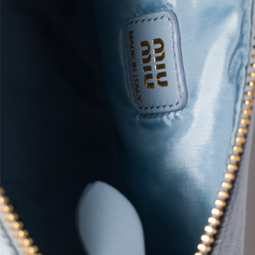 Miu Miu Gabardine pouch - Astral Blue/Amaranth
