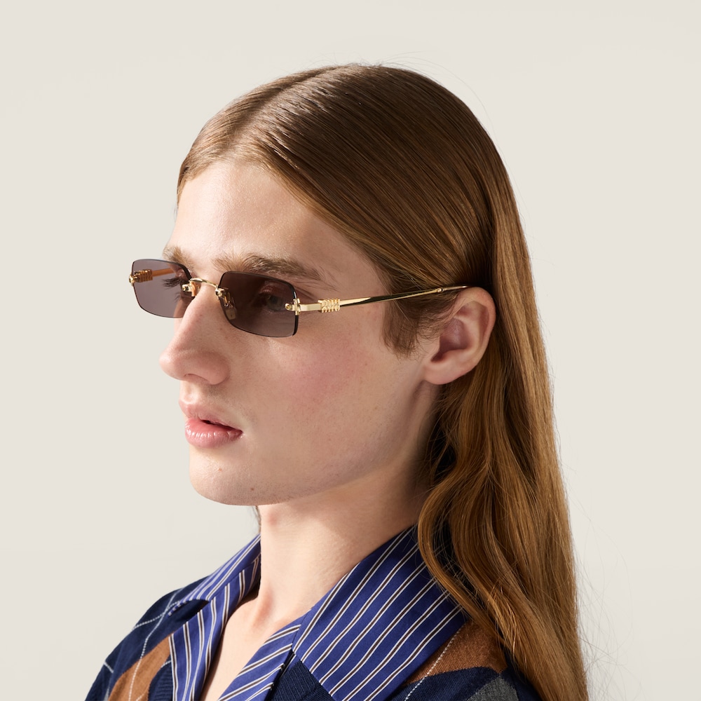 Miu Miu Eyewear Collection sunglasses - MAUVE LENSES