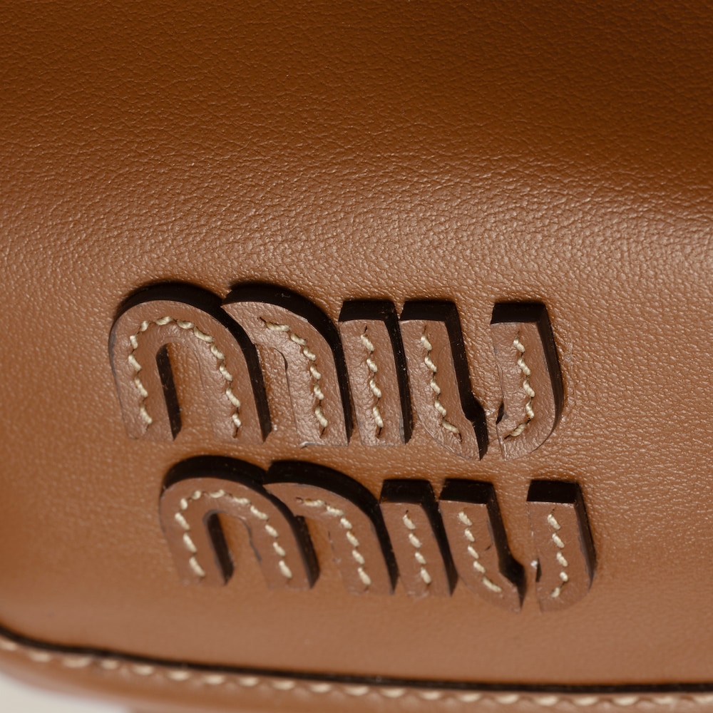 Miu Miu Leather backpack Cognac