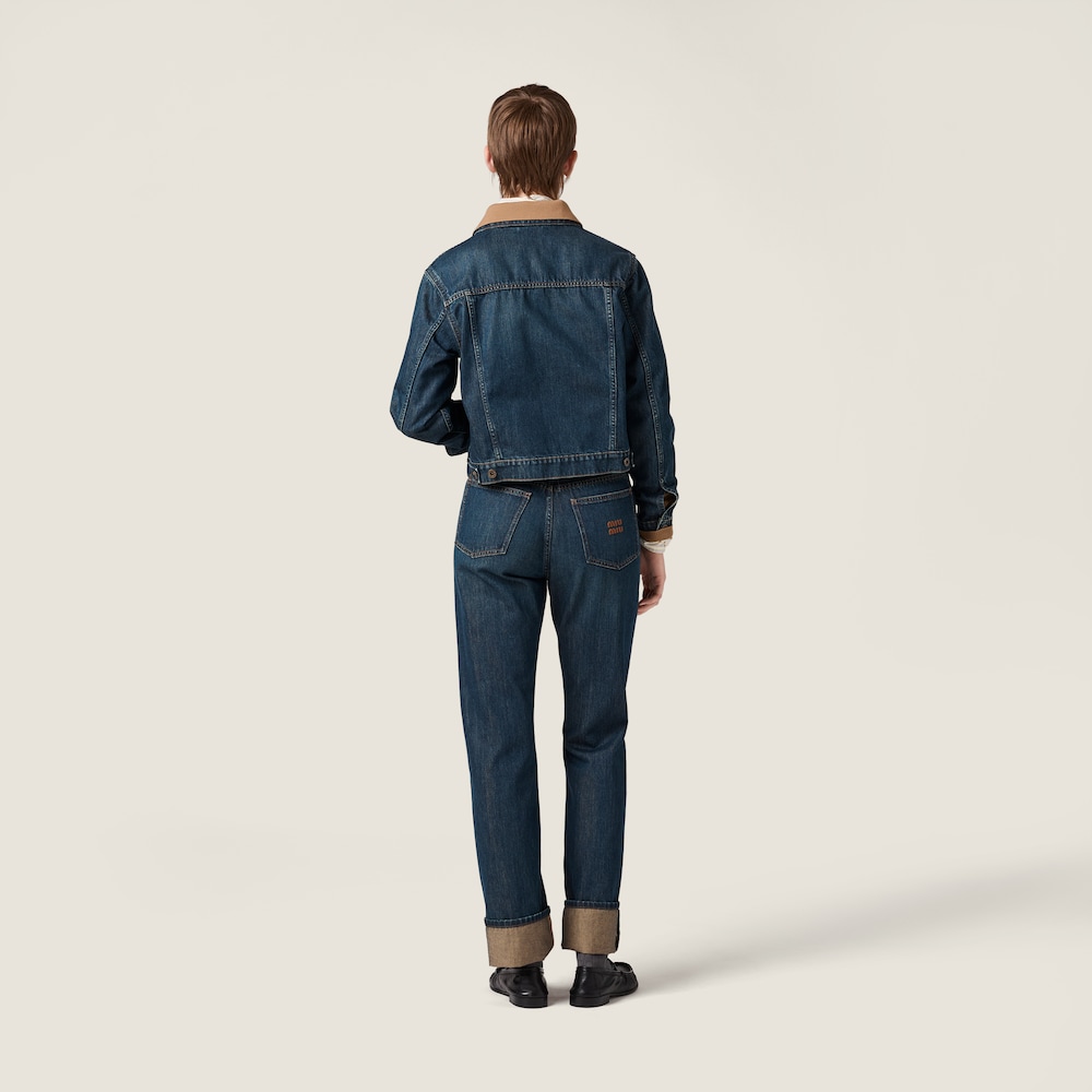 Miu Miu Denim blouson jacket Navy