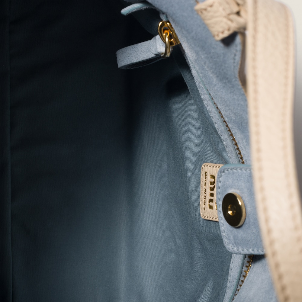Miu Miu Leather handbag Travertine / Periwinkle