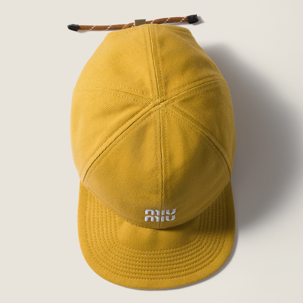 Miu Miu Denim baseball cap - Topaz/Brandy