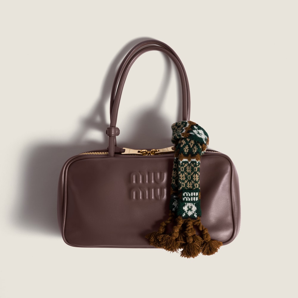 Miu Miu Wool and cashmere trick - Cognac/Billiard Green