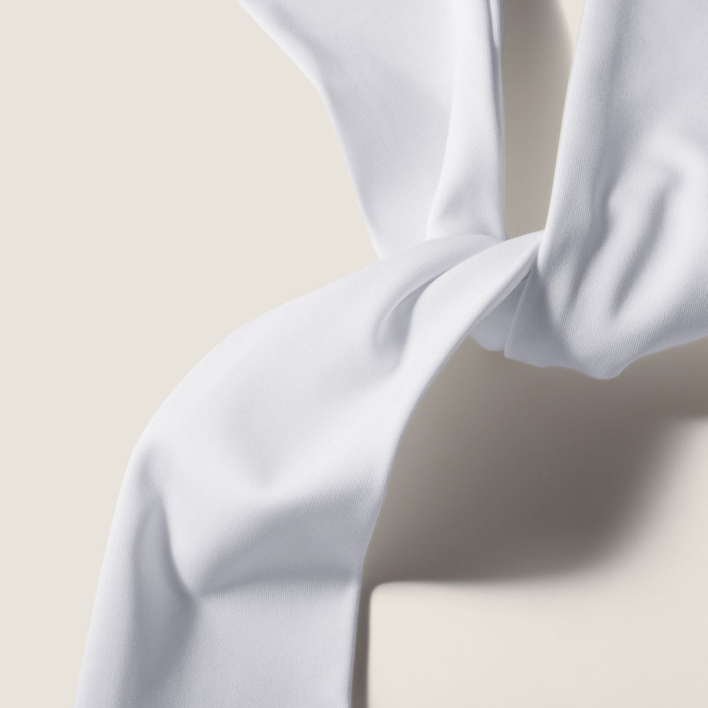 Miu Miu Stretch technical jersey band - White/Green