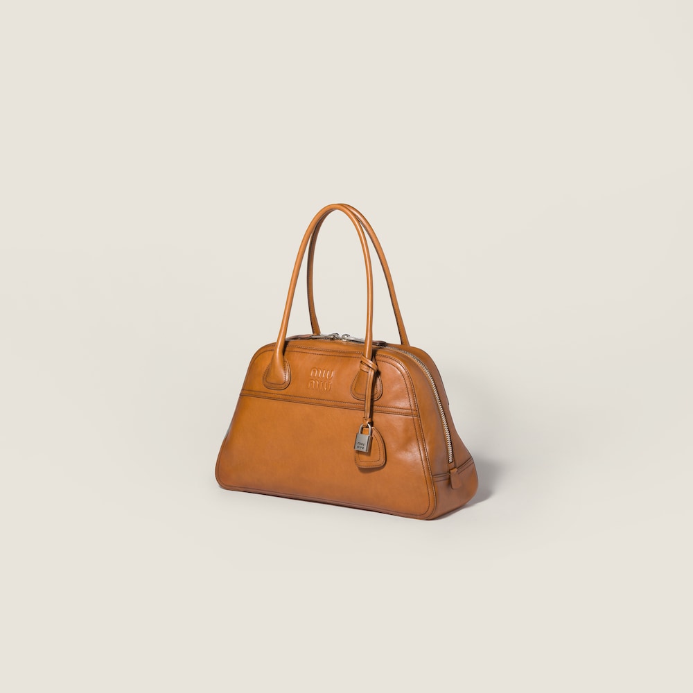 Miu Miu Vivant Leather bag Cognac