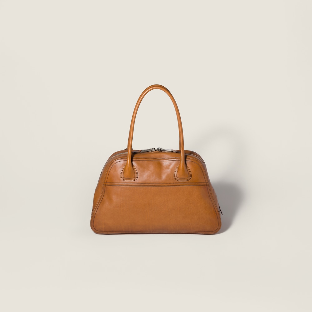 Miu Miu Vivant Leather bag Cognac