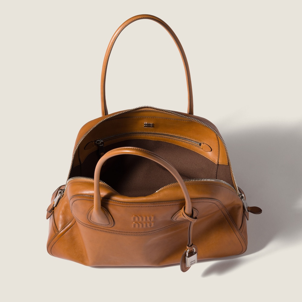 Miu Miu Vivant Leather bag Cognac