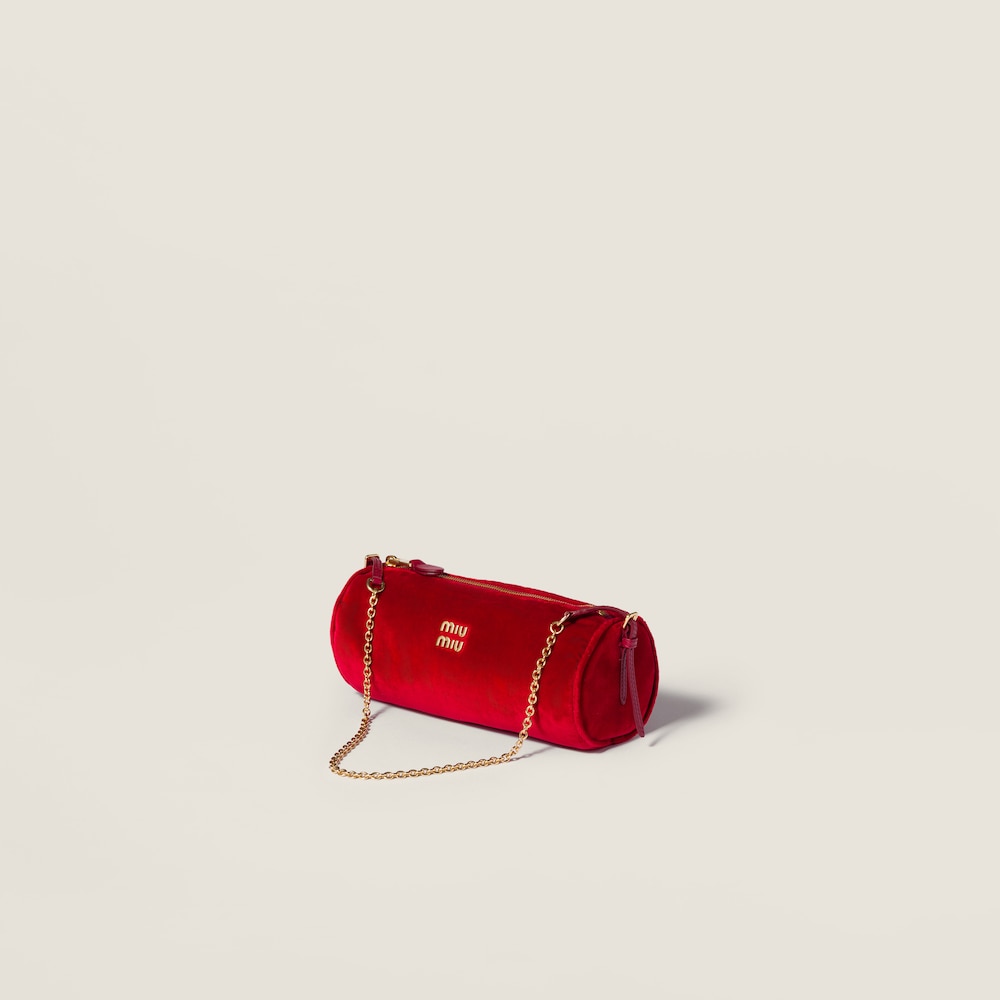 Miu Miu Velvet pouch - Red