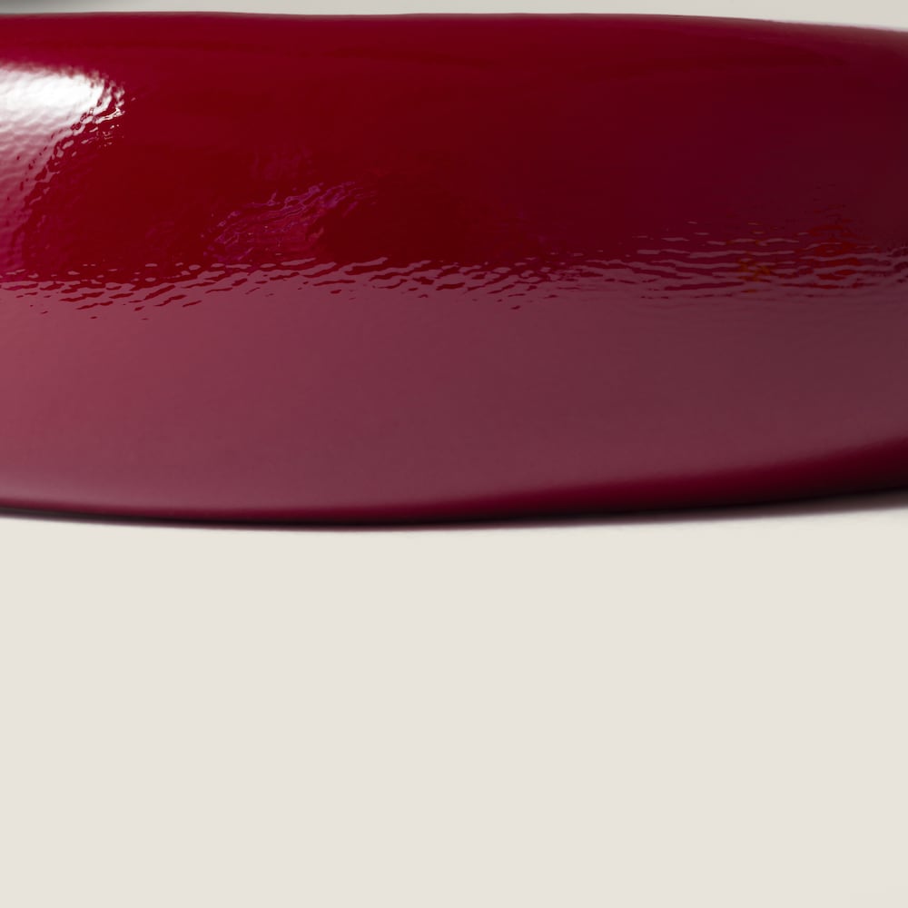 Miu Miu Patent leather headband - Crimson