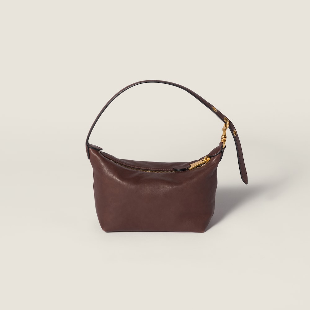 Miu Miu Nappa leather pouch - Briarwood