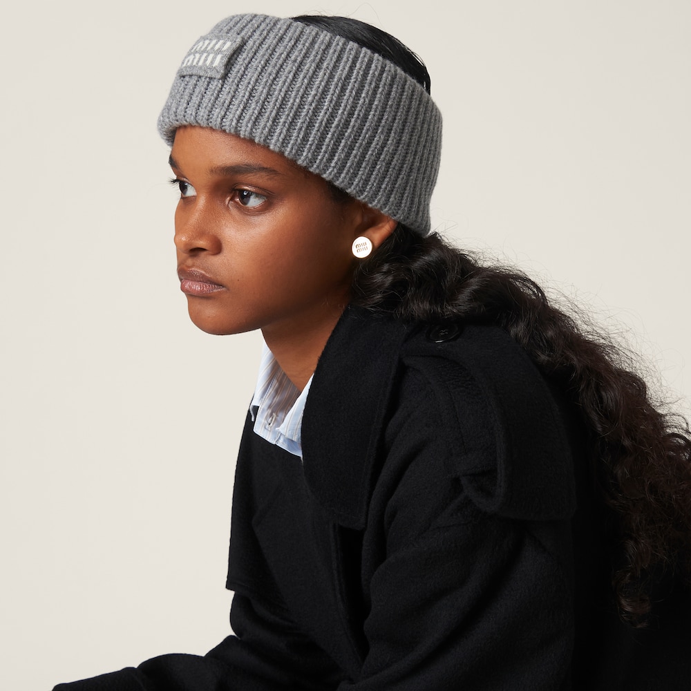 Miu Miu Wool and cashmere headband - Grey