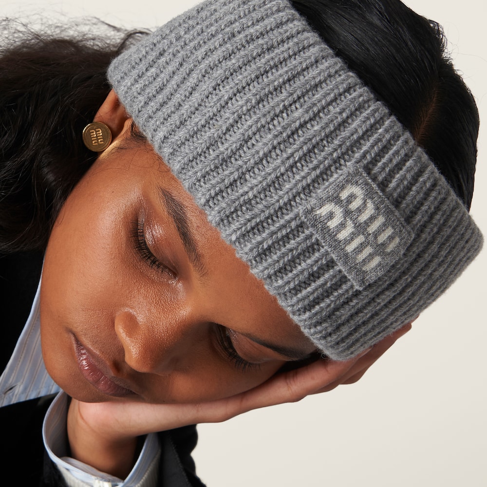Miu Miu Wool and cashmere headband - Grey
