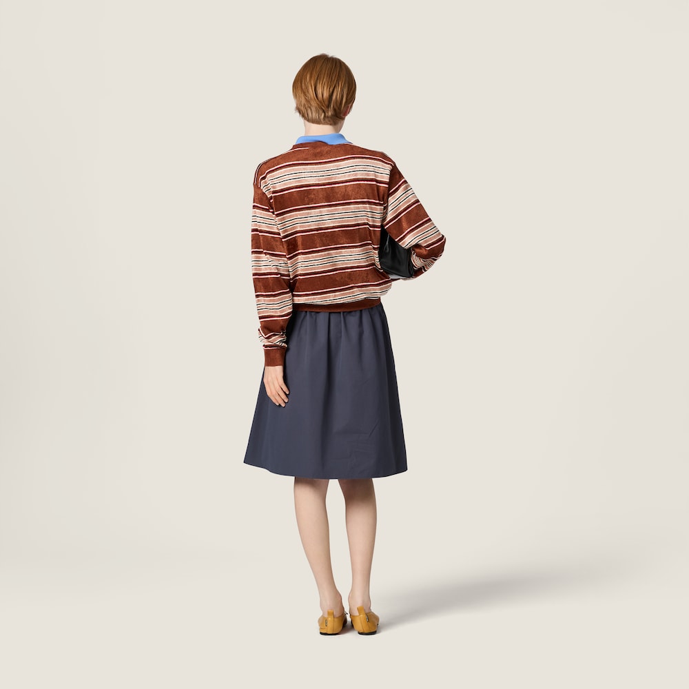 Miu Miu Chenille sweater Tobacco